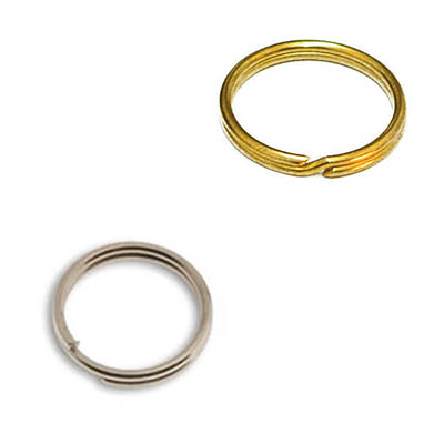 50 Anelli Portachiavi In Metallo Argento 25mm - Split Ring Per Chiavi, Fai-da-Te, Decorazioni, Regali, Diametro Esterno 25mm, Spessore 2.6mm