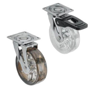 Ruota trasparente con e senza freno SHIFT 75