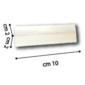 Righellone trasparente con biadesivo 10x2x2cm