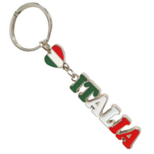 Portachiavi “Italia” con cuore