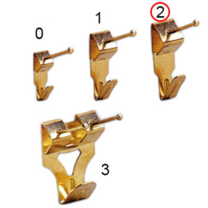 Gancio "X" in ferro ottonato misura "2"