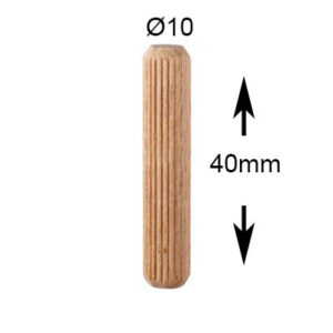 Spine in legno calibrate e selezionate Ø10x40mm