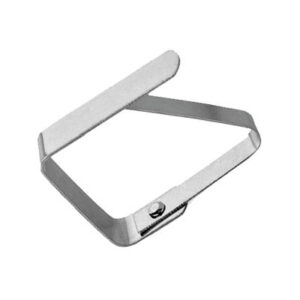 Fermatovaglia "Inox" 55x40mm