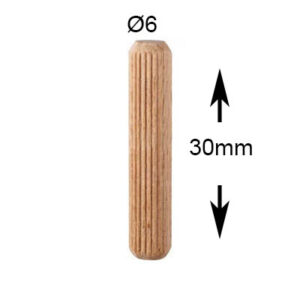 Spine in legno calibrate e selezionate Ø6x30mm