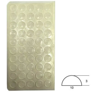 Paracolpi morbido con adesivo 10x3mm