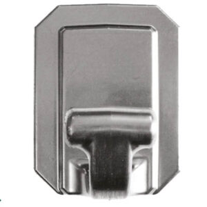 Gancione adesivo cromato super resistente 60x77mm