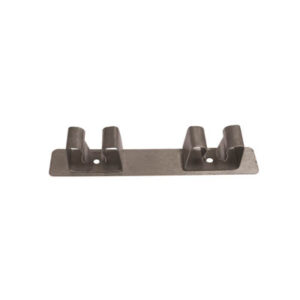 Portascope in acciaio inox da 2 posti 200x35mm