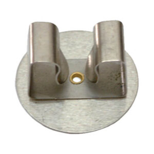Appendiscopa in acciao inox con base Ø65 con adesivo