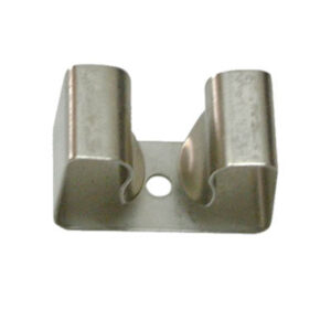 Appendiscopa in acciao inox senza base 52x25x35mm con adesivo