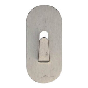 Ganci adesivi in acciaio inox 26x60mm