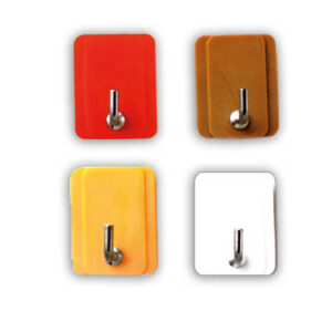 Ganci adesivi colori assortiti 30x30mm