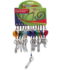 Portachiavi Blocksystem-yoyo tondo con moschettone - Espositore da 24 pezzi