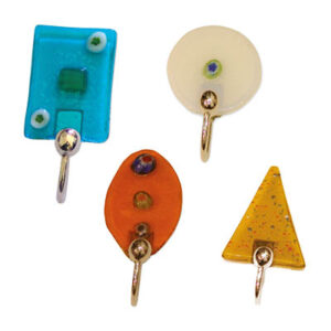 Ganci assortiti in vetro con adesivo
