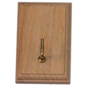 Assicella in legno da 1 posto con adesivo 40x60mm colori assortiti