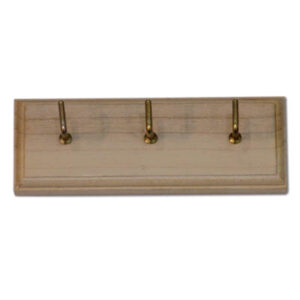 Assicella da 3 posti in legno con adesivo 100x40mm colori assortiti