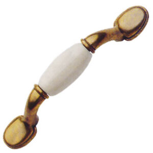Maniglietta anticata 74mm champagne
