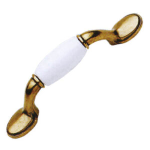 Maniglietta anticata 74mm bianca