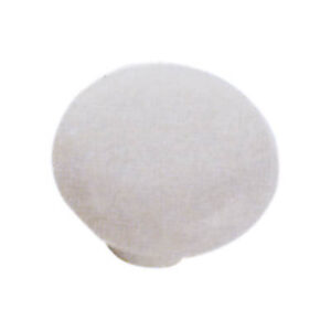 Pomolo tondo semplice in porcellana bianco Ø30 x h25mm