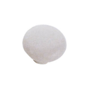 Pomolo tondo semplice in porcellana bianco Ø26 x h24mm