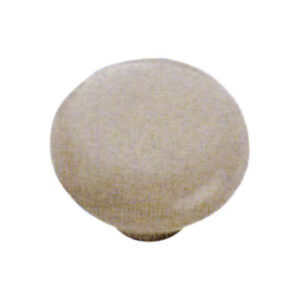 Pomolo tondo semplice in porcellana champagne Ø30 x h25mm