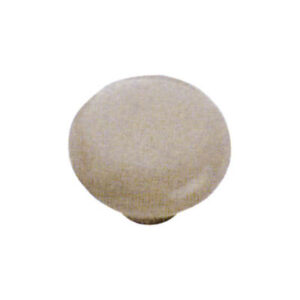 Pomolo tondo semplice in porcellana champagne Ø26 x h24mm