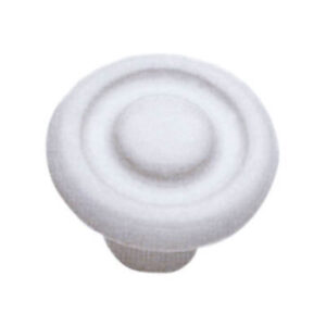Pomolo in porcellana bianco Ø36mm concentrico