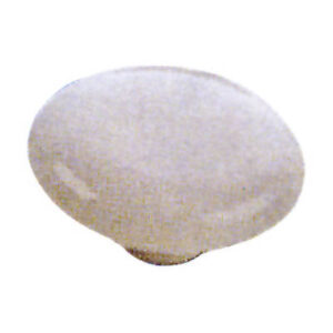 Pomolo in porcellana ovale piccolo bianco semplice
