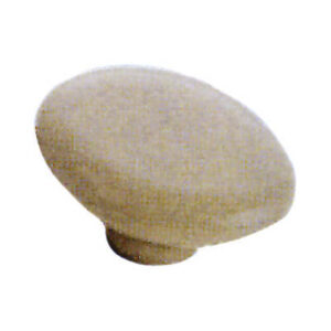 Pomolo in porcellana ovale piccolo champagne semplice