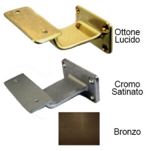 Supporto per corrimano quadro in ottone