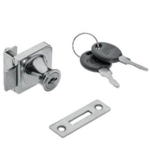 Serratura per porta in vetro con cilindro Ø18x19mm S-407