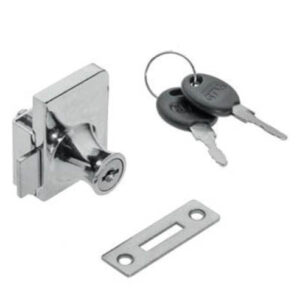Serratura per porta in vetro con cilindro Ø19x19mm S-409