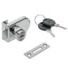 Serratura per porta in vetro con cilindro Ø21x18mm S-408