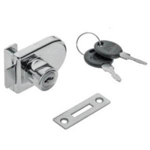 Serratura per porta in vetro con cilindro Ø21x18mm S-408