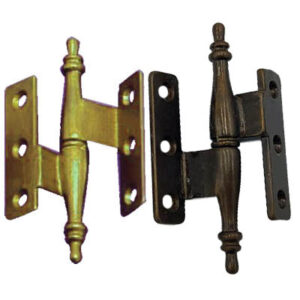 Cerniera barocco zancata BQ in ottone 90x42mm
