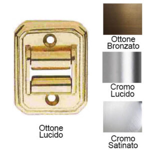 Guidacinghia esagono in ottone 60x45mm