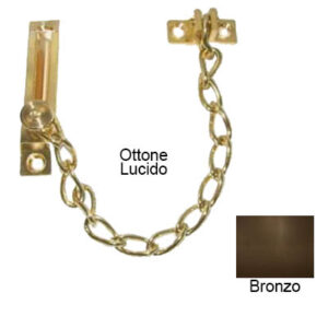 Catenella pesante sganciabile in ottone 200mm