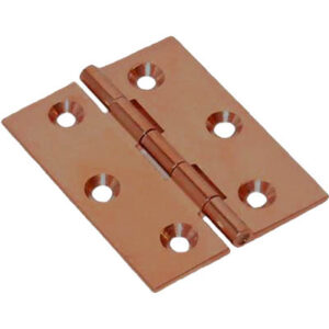 Cerniera fresata piana in ottone finitura bronzo
