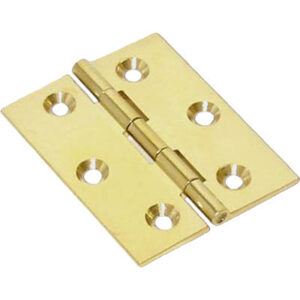 Cerniera fresata piana in ottone finitura Oro lucido