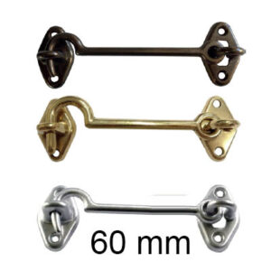 Gancio semplice in ottone 60mm