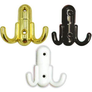 Gancio porta abiti in metallo 60x27x57mm