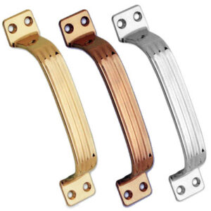 Manigliette rigate in ottone 140mm