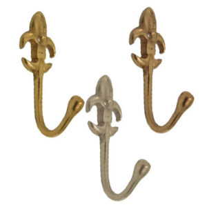 Gancio fermatenda "Toscano" in ottone 65x28mm