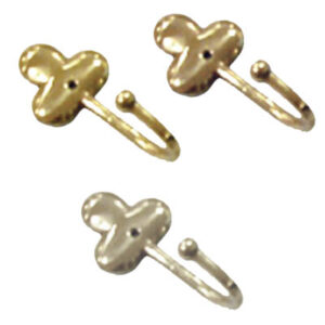 Gancio fermatenda "Picche" in ottone 70x30mm