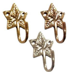 Gancio fermatenda "Star" in ottone 70x44mm