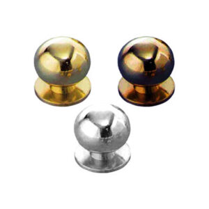Pomolo sferico in ottone Ø25