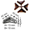 Puntale per angolare in Politene 35x35mm e 40x40mm spessore 2mm - immagine 3