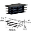 Copritesta rettangolari alettati in polietilene da 25x40mm a 25x100mm - immagine 2