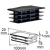 Copritesta rettangolari alettati in polietilene da 25x40mm a 25x100mm - immagine 4
