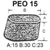 Puntale esterno ovale in pvc - immagine 2
