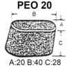 Puntale esterno ovale in pvc - immagine 4